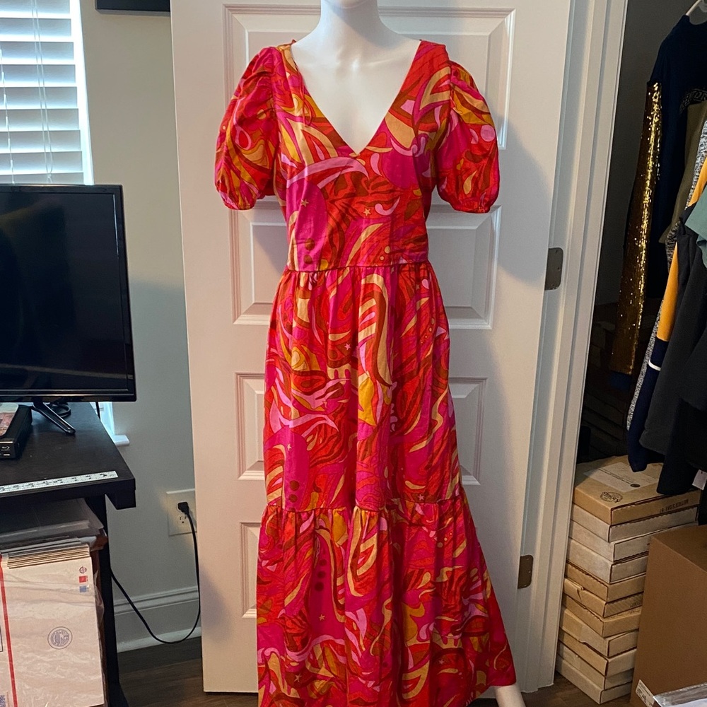 1. State Pink and Orange Maxi Dress